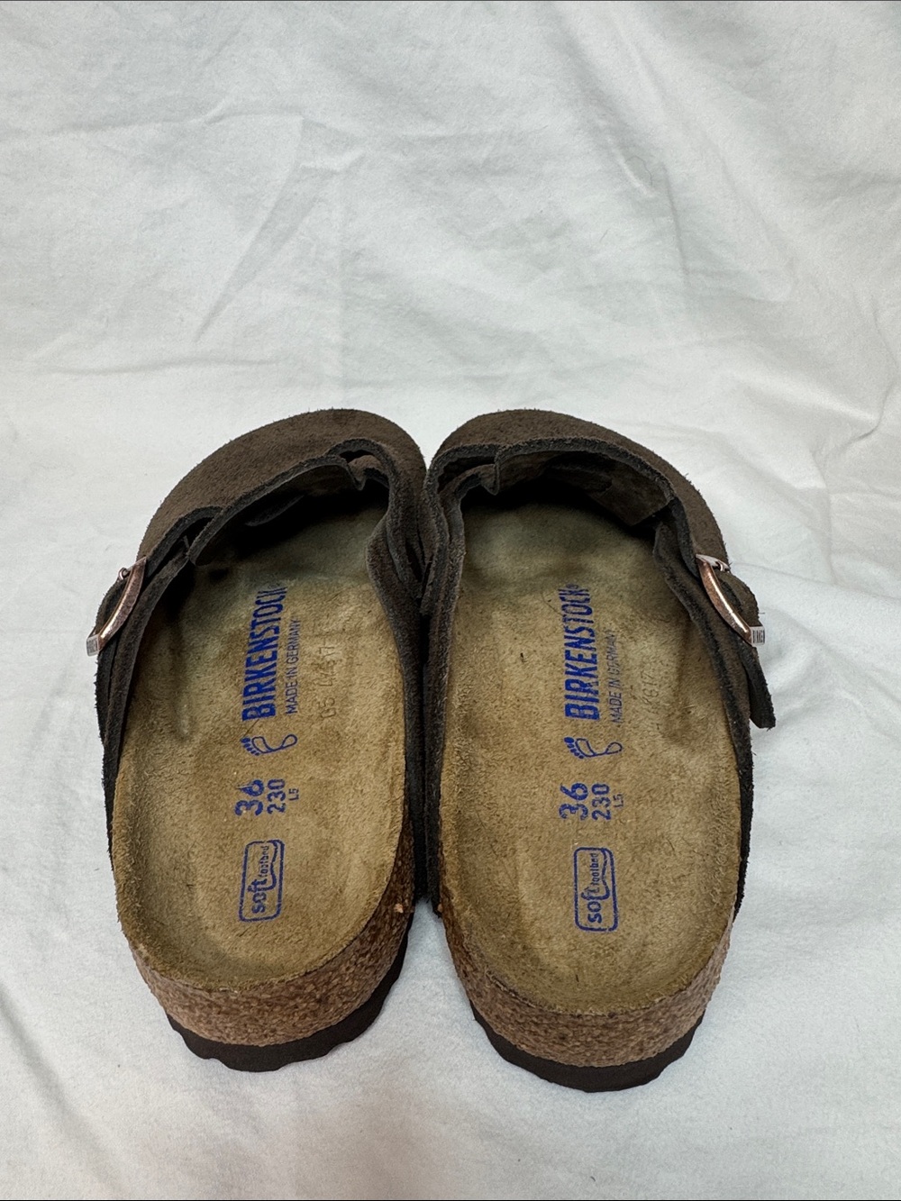 Women’s Birkenstock Suede Slip-On Clog in Dark Brown - Picture 2 of 4